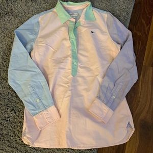 VV multicolored quarter top